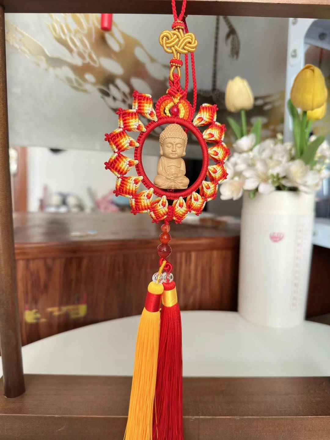 福佑平安流苏挂件